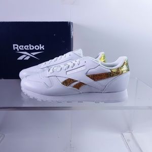 gold reebok classics